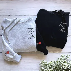 But I Love You So I Love You Sweatshirt or Hoodie, Custom Embroidered for His and Hers Valentines Gifts