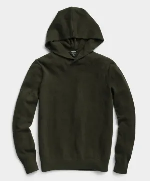 Cashmere Hoodie in Olive