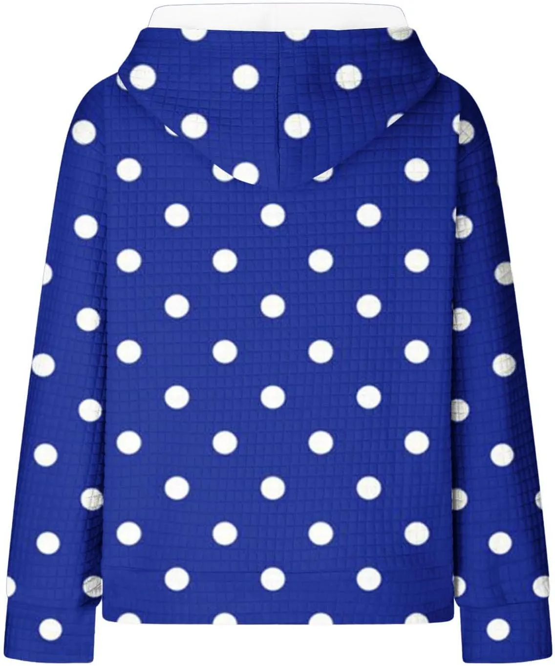 Casual Sweatshirts for Women Cute Polka Dots Drawstring Hoodies Athletic Pullover Hoody Fall Tops Cozy Preppy Clothes