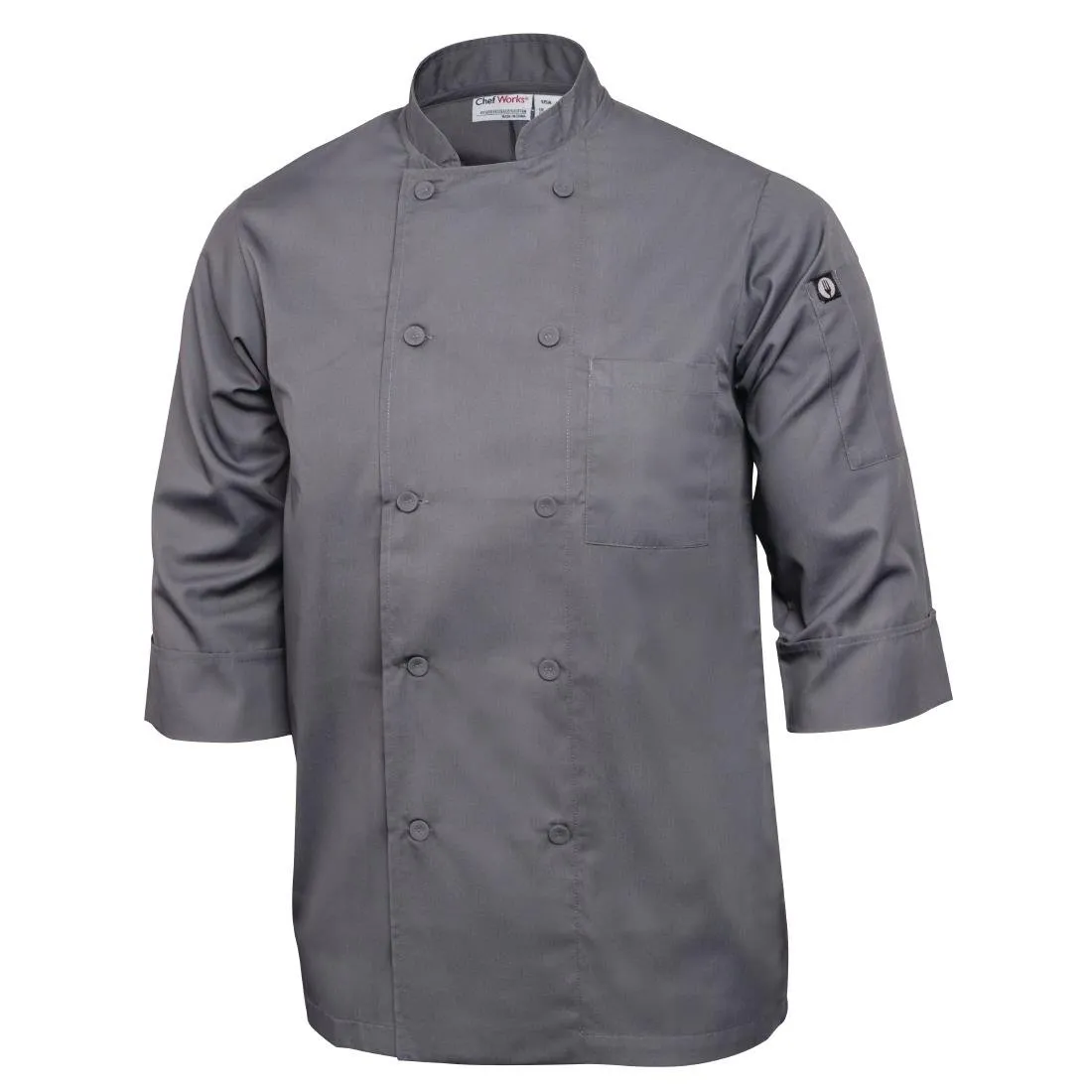 Chef Works Unisex Chefs Jacket Grey M - A934-M
