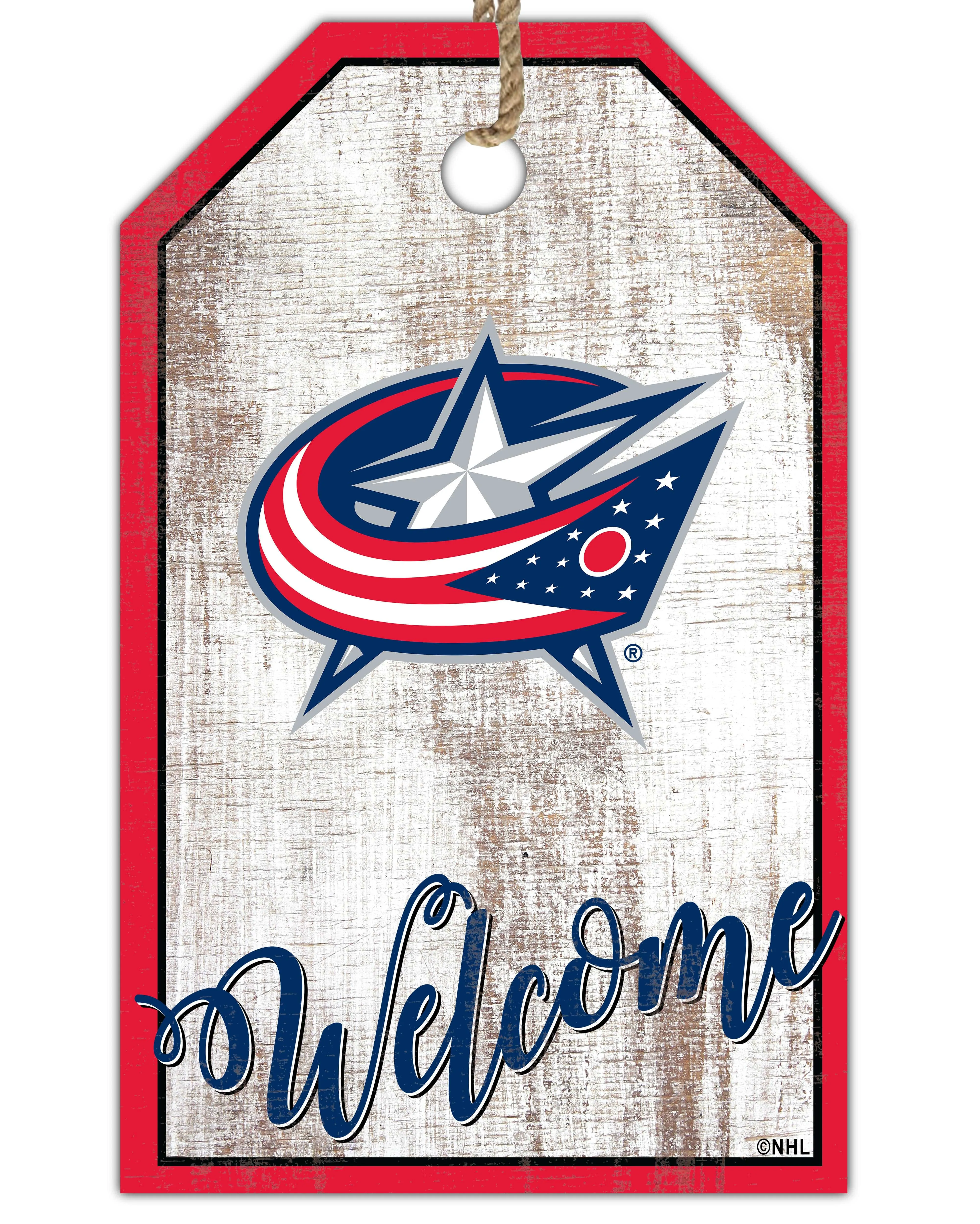 Columbus Blue Jackets Welcome 11x19 Tag