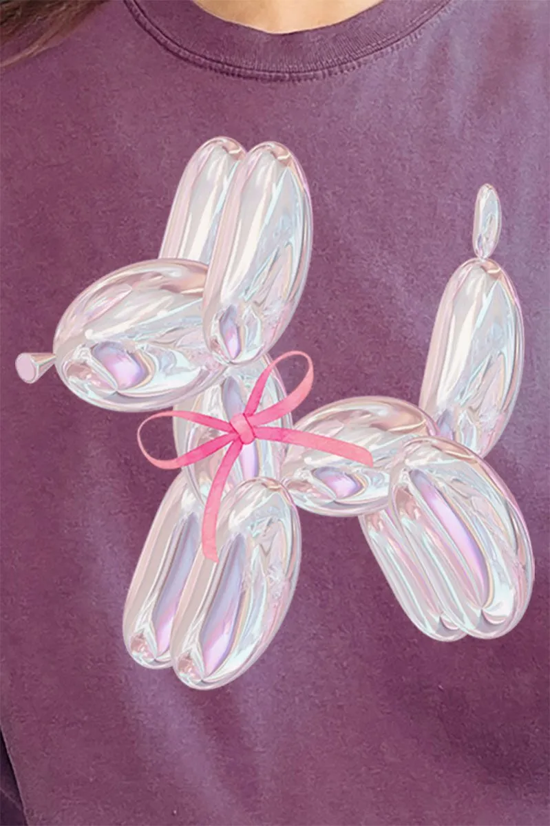 Coquette Balloon Dog Comfort Colors Adult Ring-Spun Cotton Tee