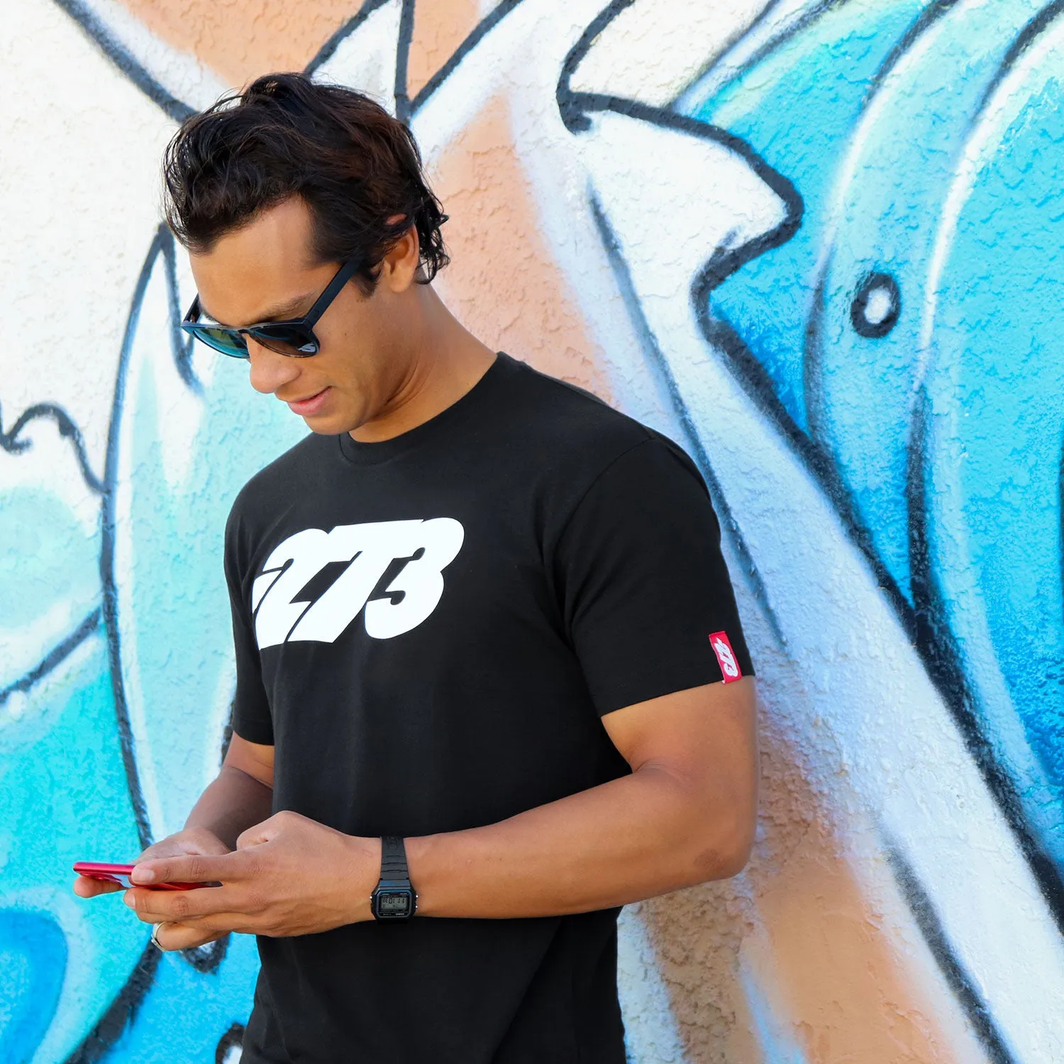 CORP Tee Black/White