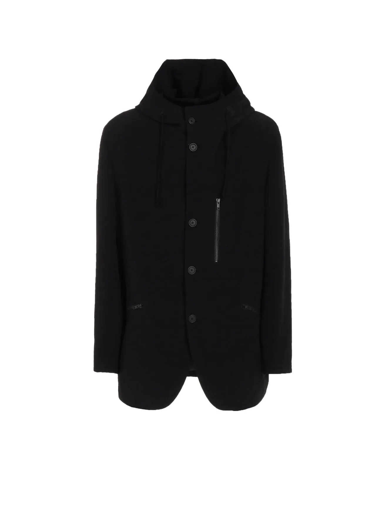 CREPE de CHINE HOODED JACKET