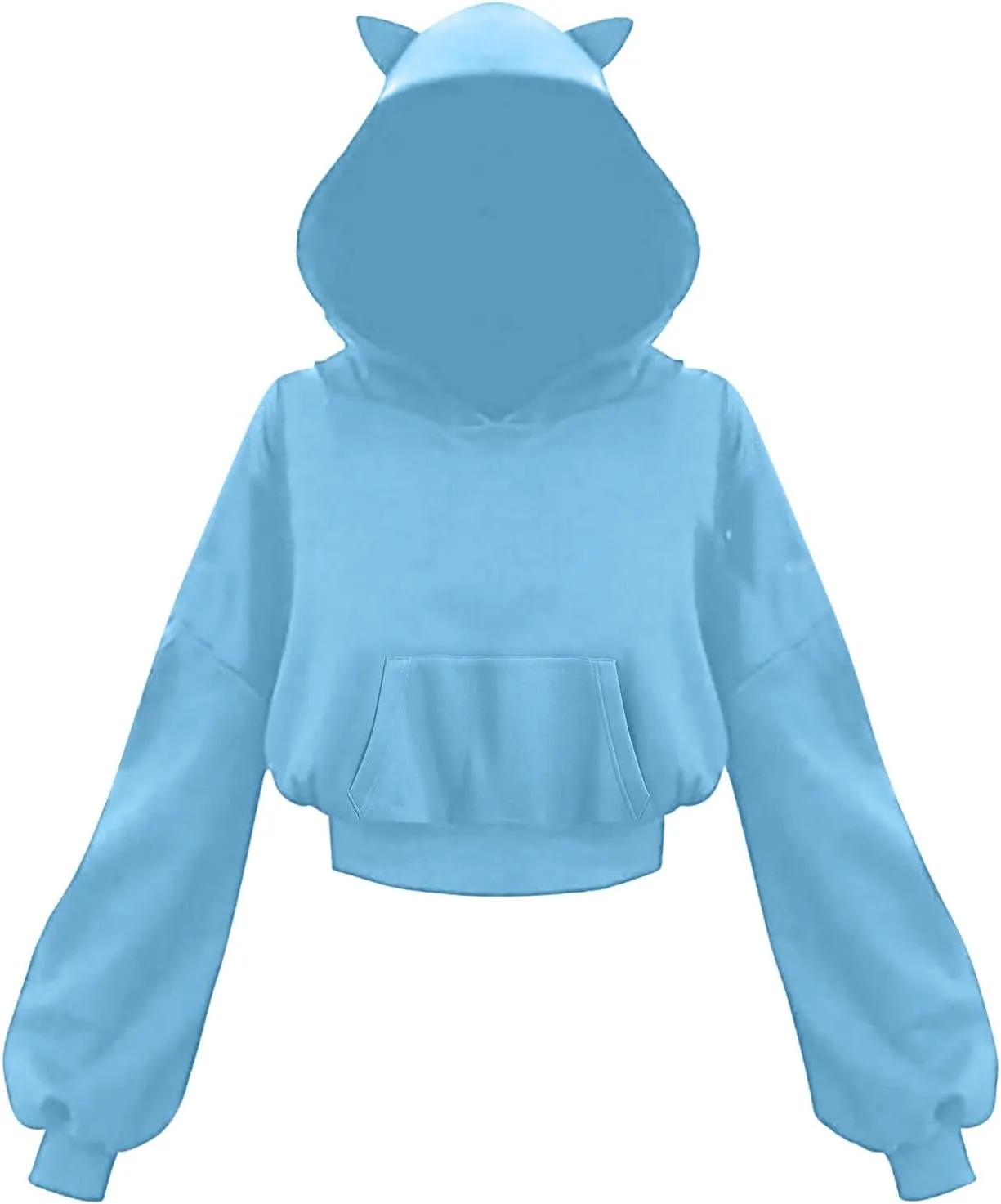 Cute Hoodies for Women Girls Gothic Style Hooded Sweatshirt Plus Size Long Sleeve Crop Tops Y2K Fall Pullover