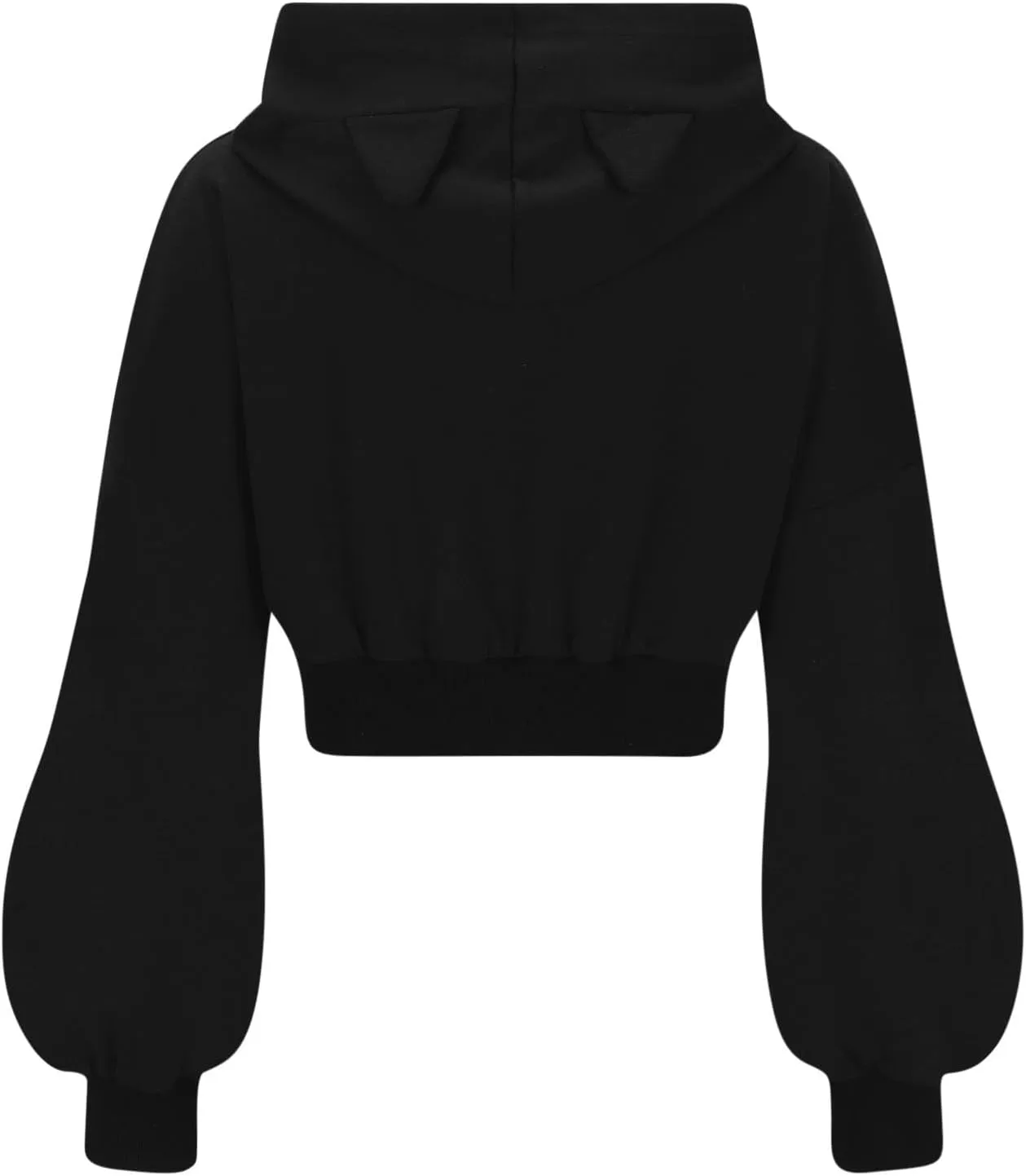 Cute Hoodies for Women Girls Gothic Style Hooded Sweatshirt Plus Size Long Sleeve Crop Tops Y2K Fall Pullover