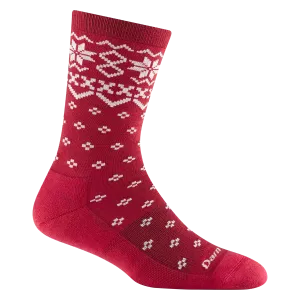 Darn Tough Women's Shetland Crew Lightweight Lifestyle Sock - Cranberry
