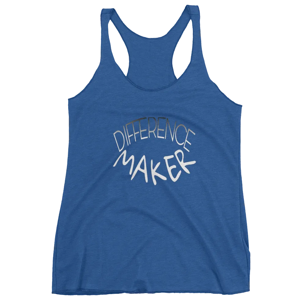 Difference Maker Ladies Racerback Tanks