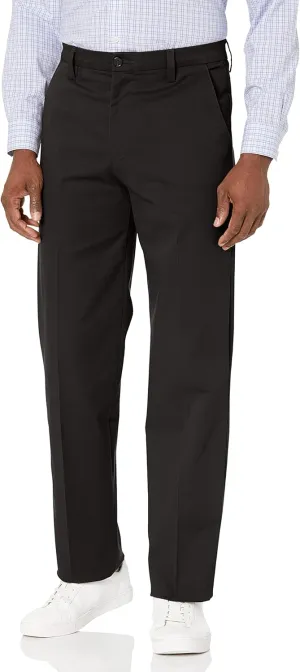 Dockers Men's Classic Fit Workday Khaki Smart 360 Flex Pants (Standard and Big & Tall), Black, 32W x 32L