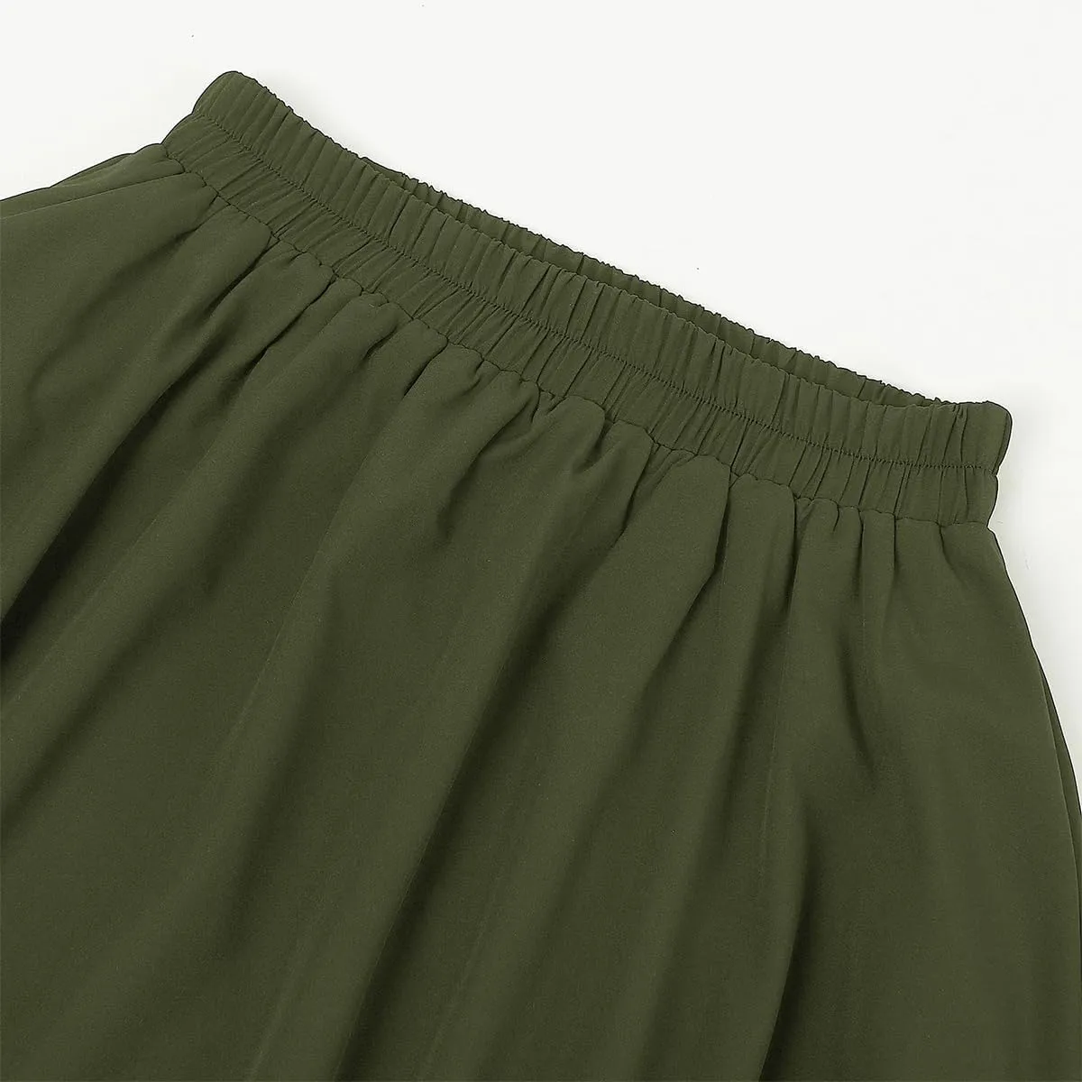 ebossy Women's Elegant Layered Long Skirt Retro High Waist Pleated Flowy A-line Asymmetric Renaissance Skirts