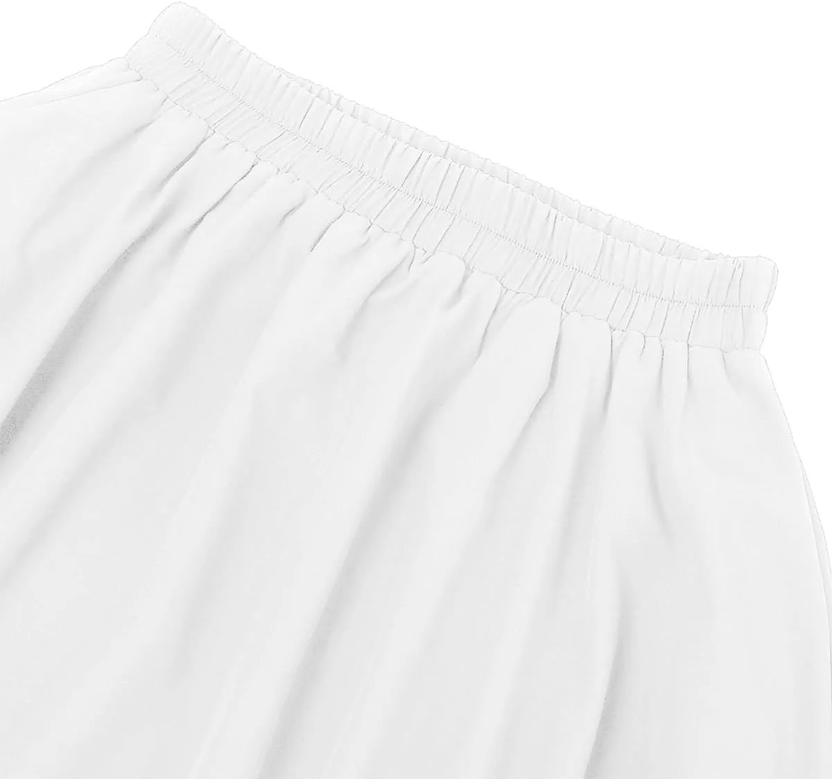 ebossy Women's Elegant Layered Long Skirt Retro High Waist Pleated Flowy A-line Asymmetric Renaissance Skirts