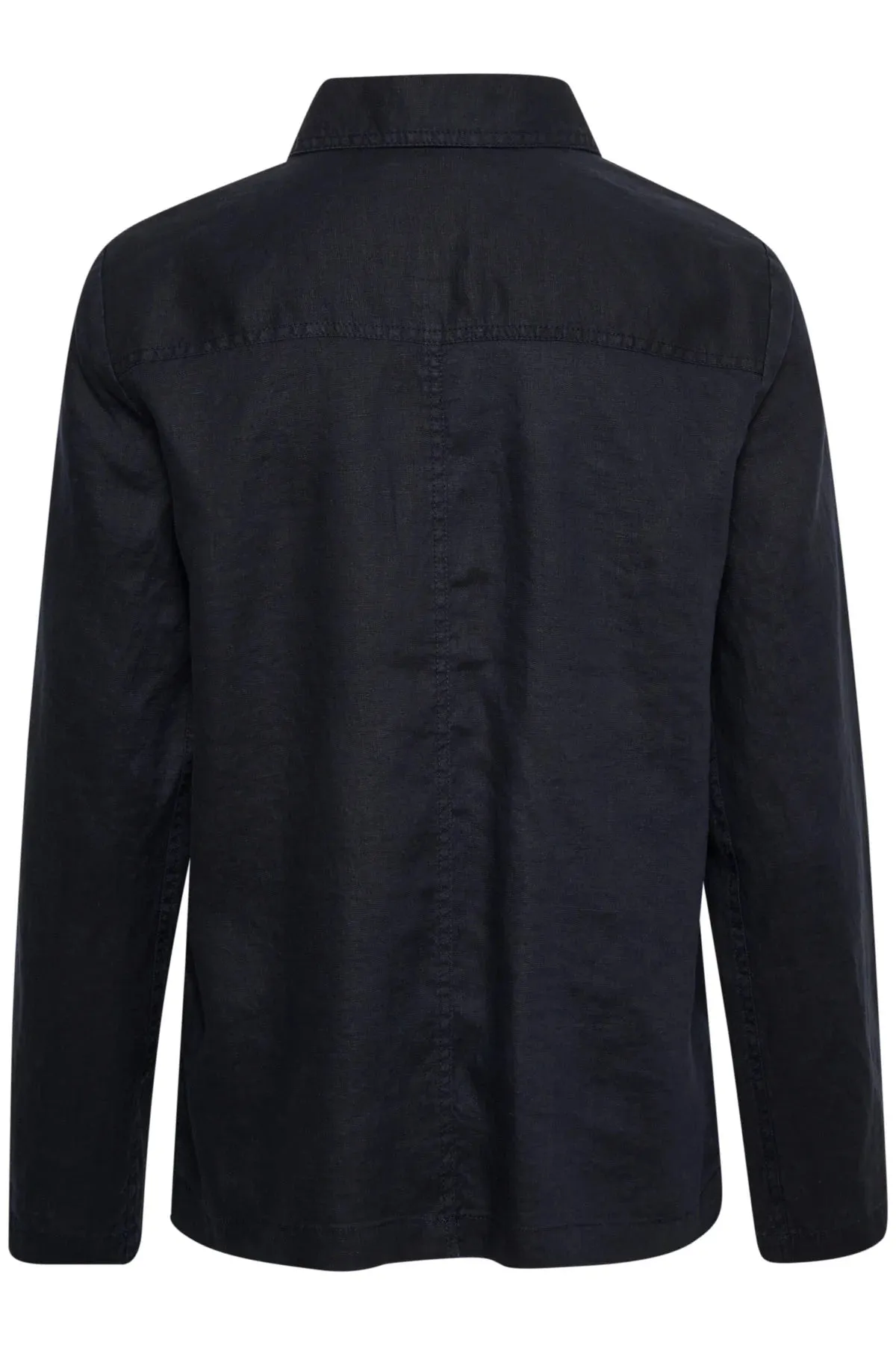 ELNORAPW LINEN BLAZER "Dark Navy"