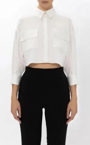 ELS-CA08246 WHITE BLOUSE