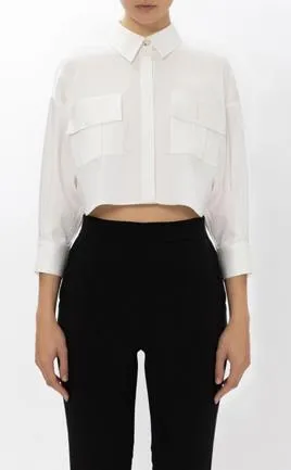ELS-CA08246 WHITE BLOUSE