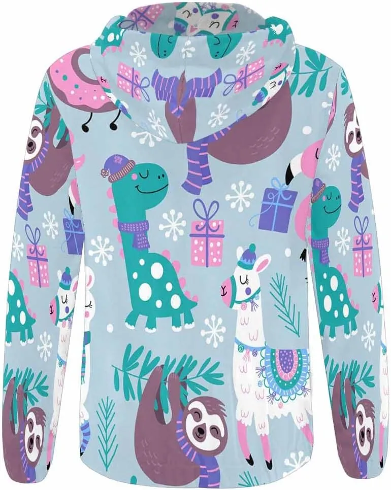 Fall Jacket Women Christmas Tree Pattern Womens Zip Up Sweatshirt Oversized Hoodies Sweater