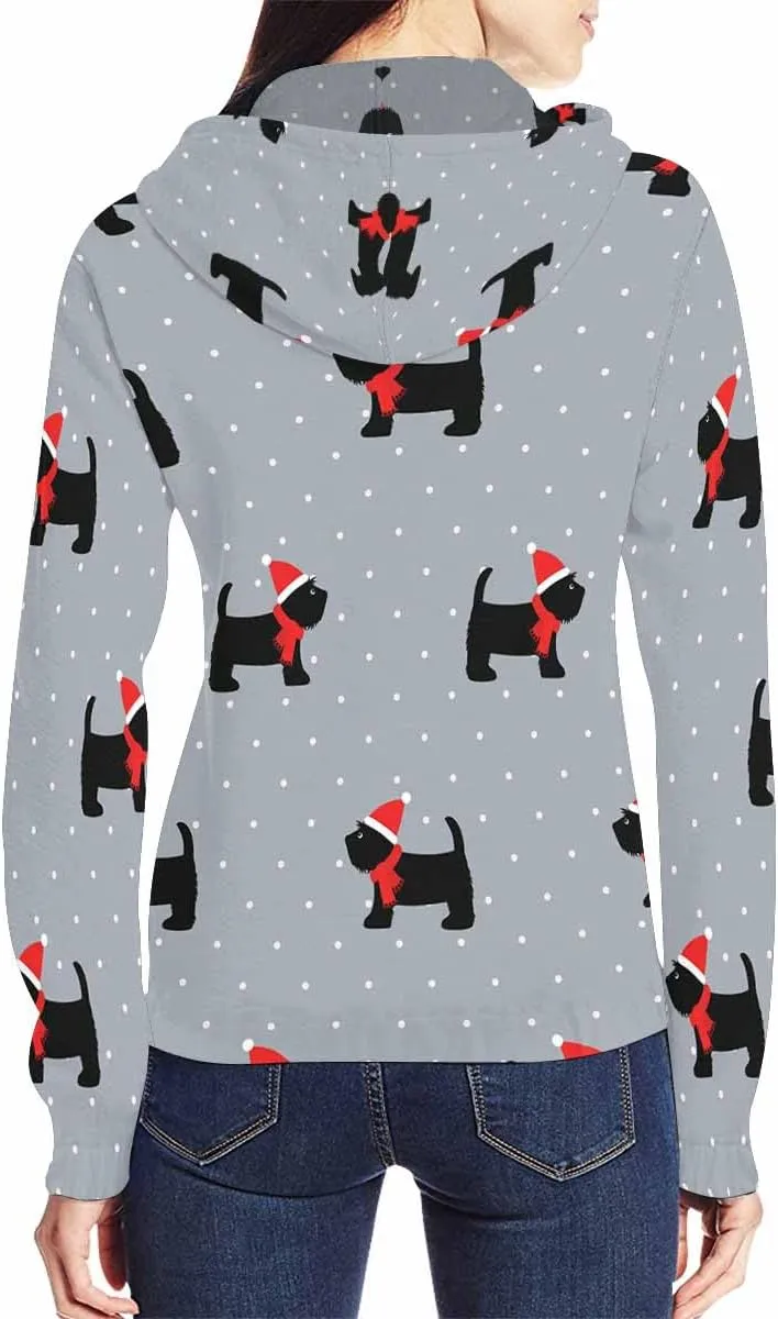 Fall Jacket Women Christmas Tree Pattern Womens Zip Up Sweatshirt Oversized Hoodies Sweater