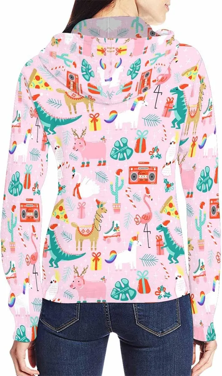 Fall Jacket Women Christmas Tree Pattern Womens Zip Up Sweatshirt Oversized Hoodies Sweater