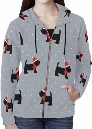 Fall Jacket Women Christmas Tree Pattern Womens Zip Up Sweatshirt Oversized Hoodies Sweater