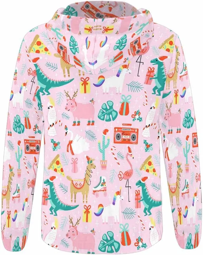 Fall Jacket Women Christmas Tree Pattern Womens Zip Up Sweatshirt Oversized Hoodies Sweater