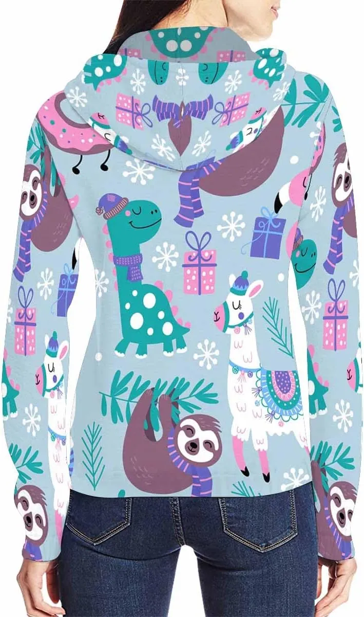Fall Jacket Women Christmas Tree Pattern Womens Zip Up Sweatshirt Oversized Hoodies Sweater
