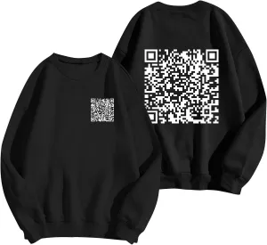 Funny Fu Qr Code Hoodies For Men And Women Stylish Fuck You Qr Code Sweatshirts Unisex Hoodies Hidden Message Clothe