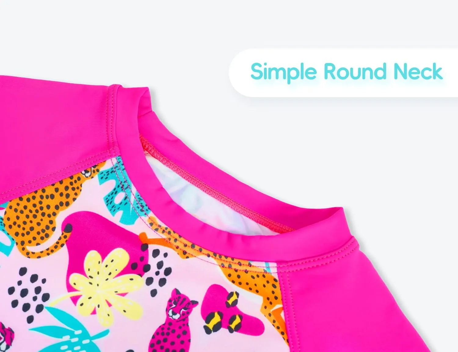 Girls Swimsuit Long Sleeve Rush Guard Bathing Suit Swimwear with Bikini Bottom Sun Protection