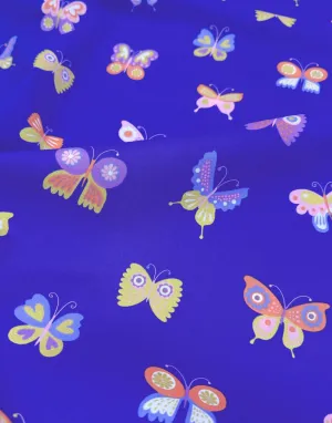 Glitter Butterfly Cotton Poplin Fabric