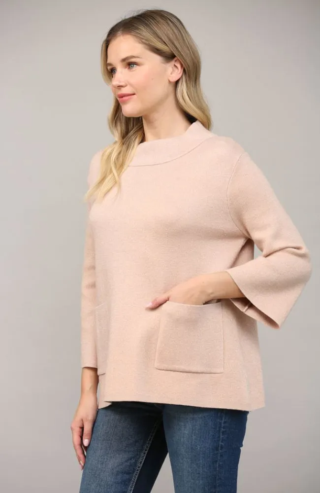 Glitter Yarn Mockneck Sweater