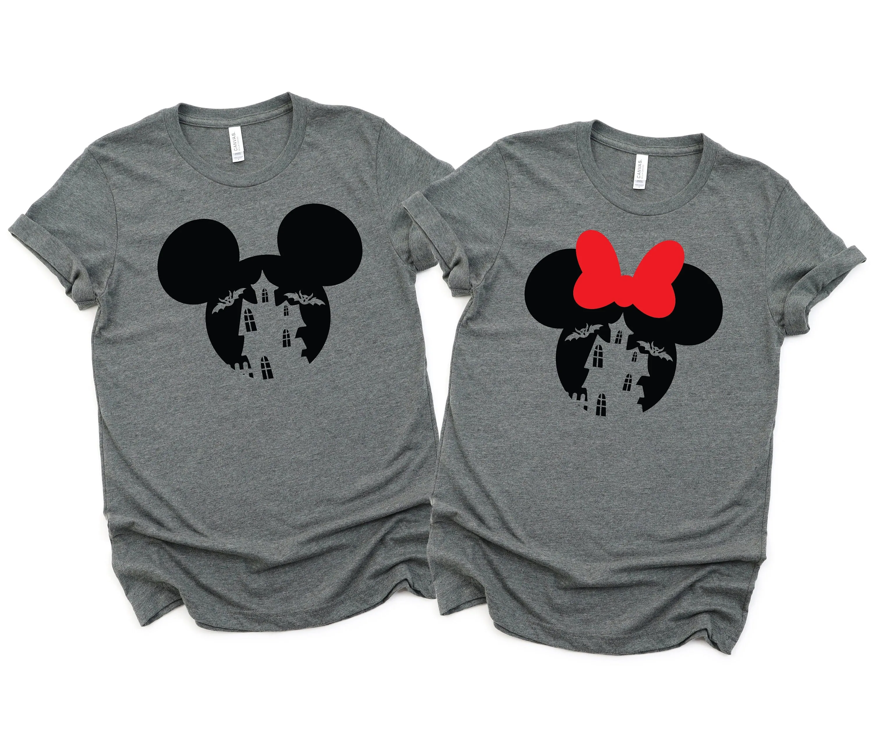 Halloween Minnie and Mickey Shirts - Disney Couples - Matching Shirts - Haunted Mansion