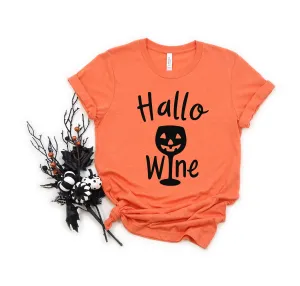 Hallowine Adult T Shirt - Halloween - Office - School - Funny T Shirt - Drinking Wine