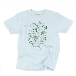His Childhood is My Motherhood (Singular) - SHORT SLEEVE COMFORT COLORS TEE