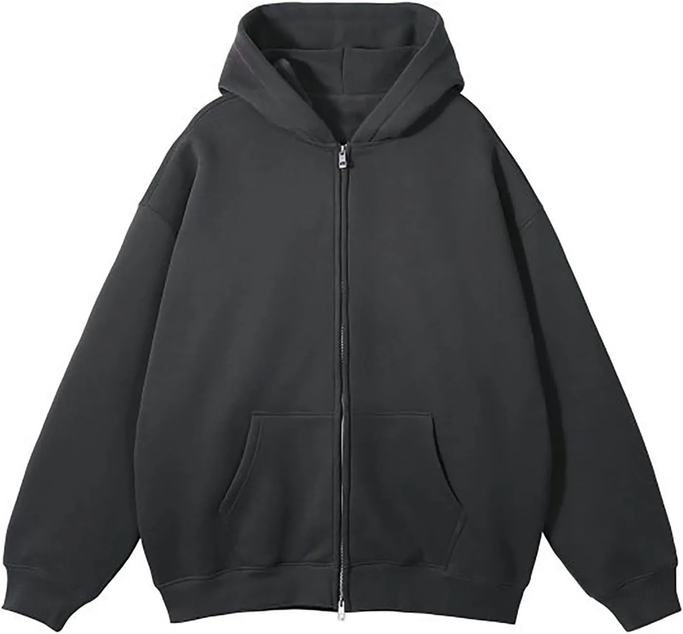 hlysgo Oversized Hoodies for Men & Women Fall Fashion Jackets Casual Y2k Sweatshirts Zip Up Hoodie Coat with Pockets