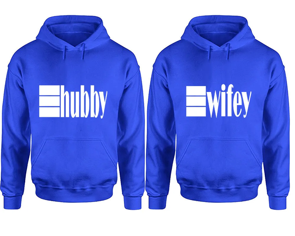 Hubby & Wifey Matching Pullover Hoodies – Premium Unisex Design | Comfortable 80% Cotton, 20% Polyester | Sold Separately for Men and Women