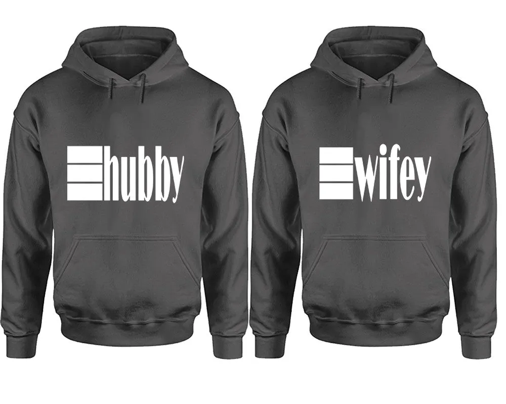 Hubby & Wifey Matching Pullover Hoodies – Premium Unisex Design | Comfortable 80% Cotton, 20% Polyester | Sold Separately for Men and Women