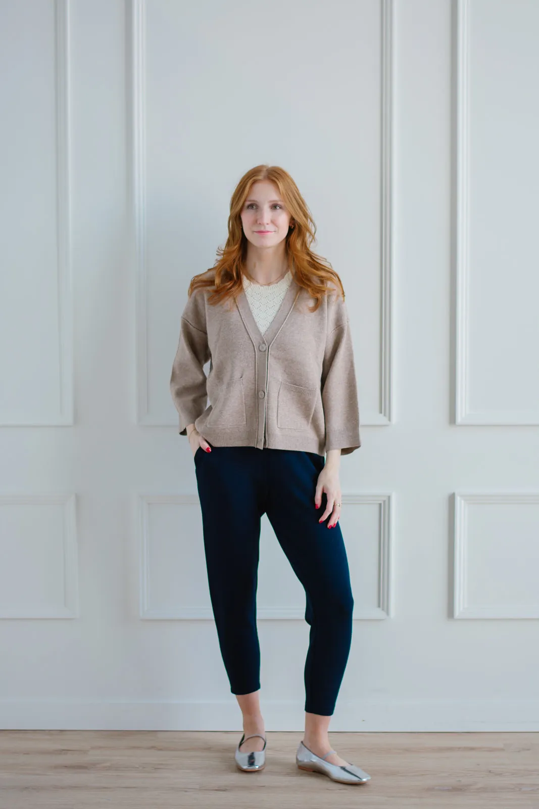 ICHI | Ballia Cardigan - Taupe