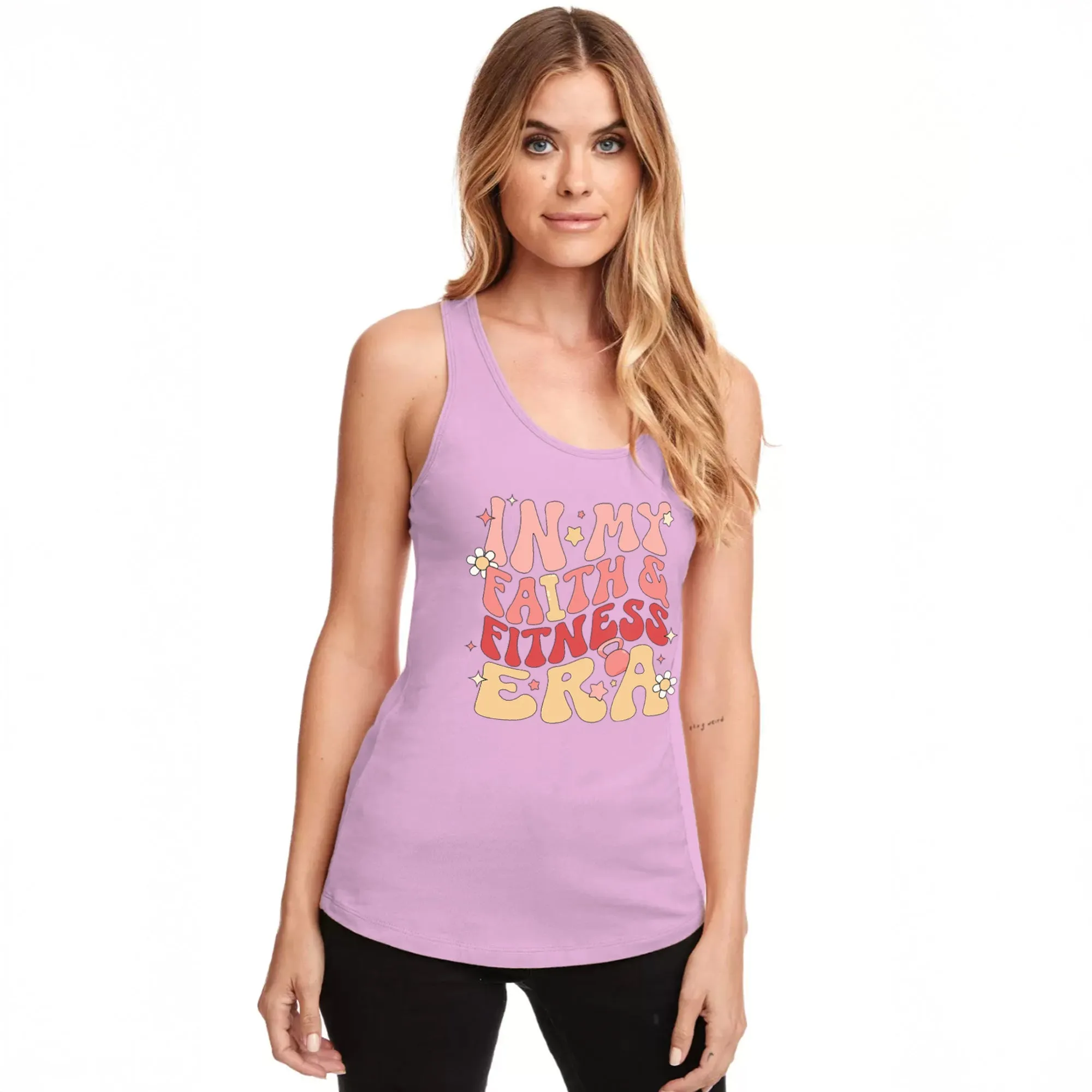 In My Faith and Fitness Era Racerback Tank