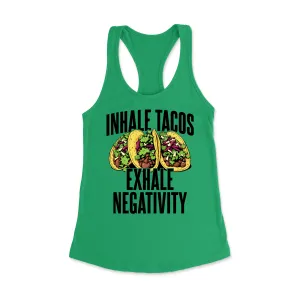 Inhale Tacos Racerback Tank