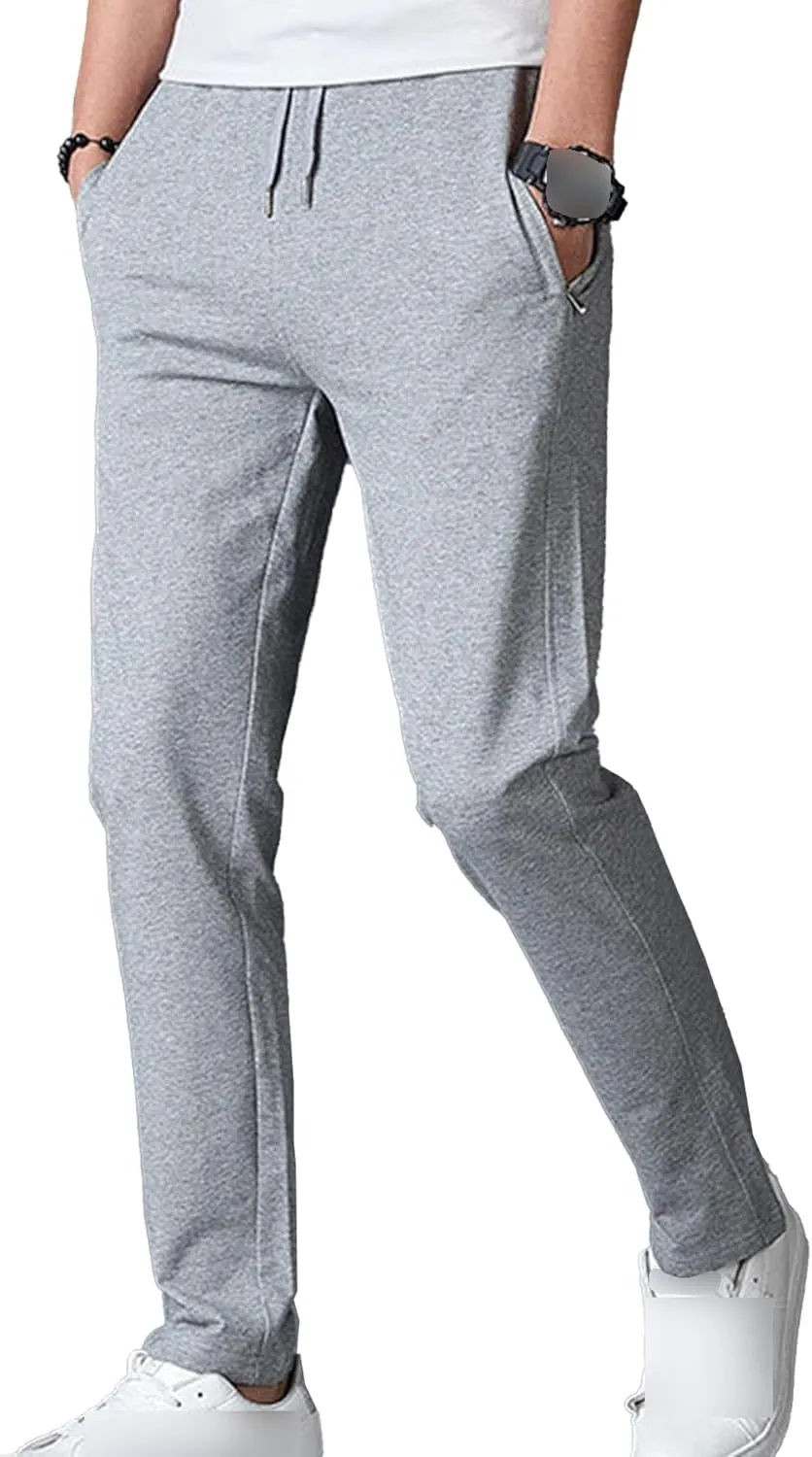 JEShifangjiusu Mens Pants Cargo Joggers Sweatpants Casual Drawstring Waist Beach Pant Slim Fit Chino Trousers With Pockets