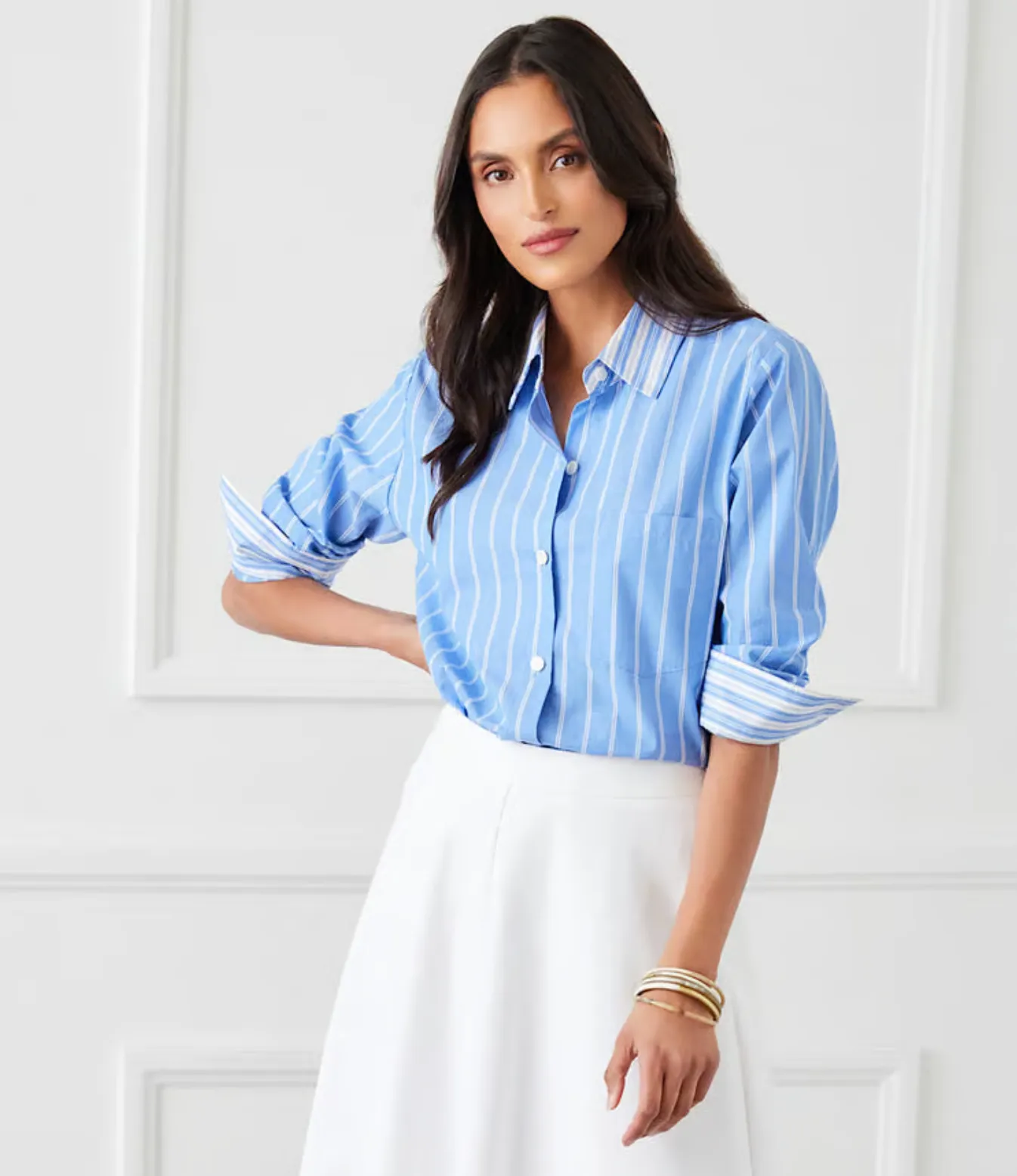 Karen Kane Prepped Step Blouse