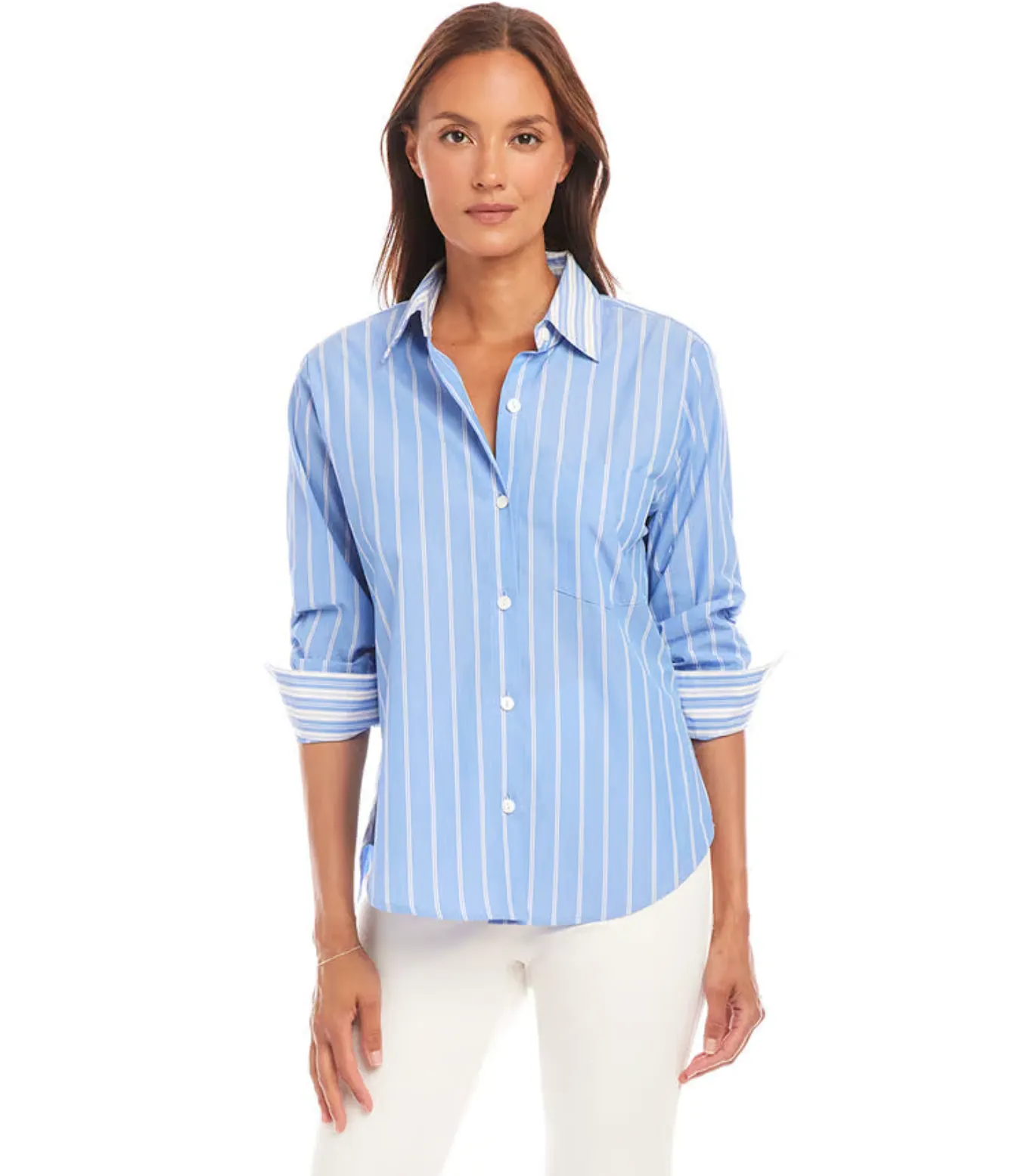 Karen Kane Prepped Step Blouse