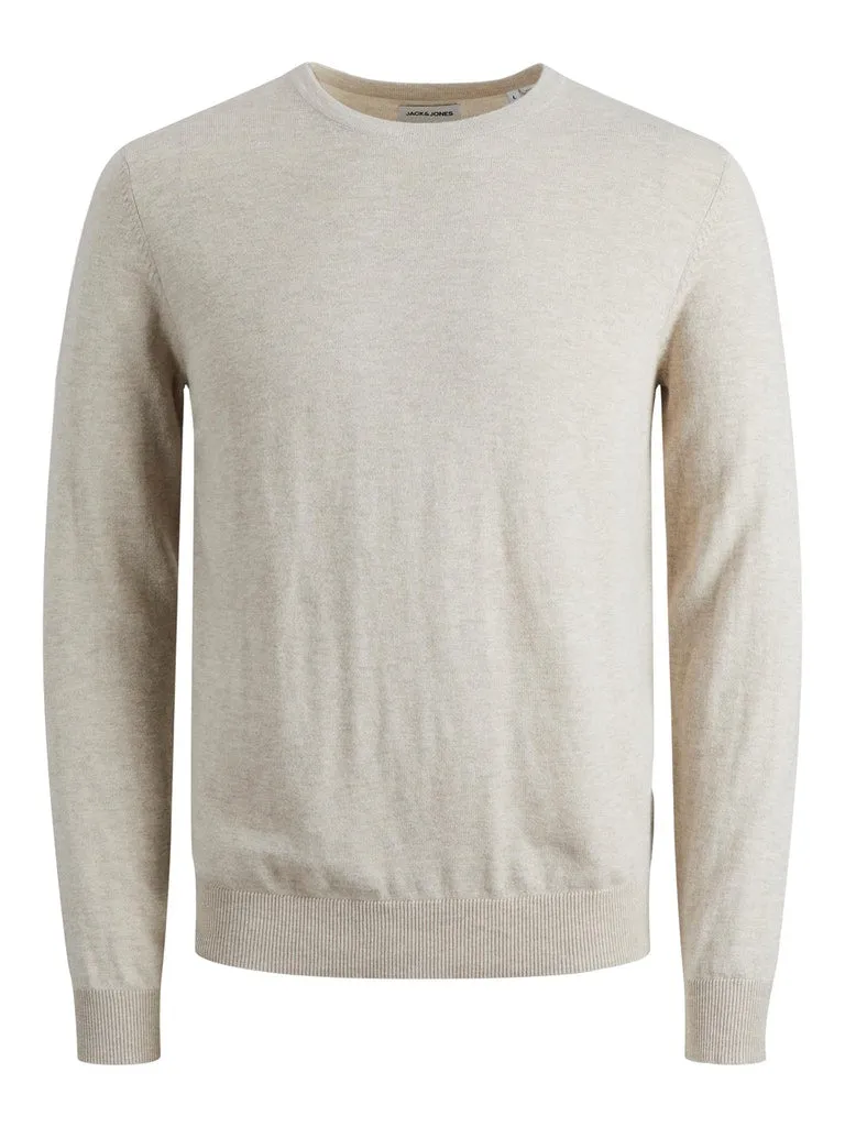 Knit Crewneck Sweater - Oatmeal