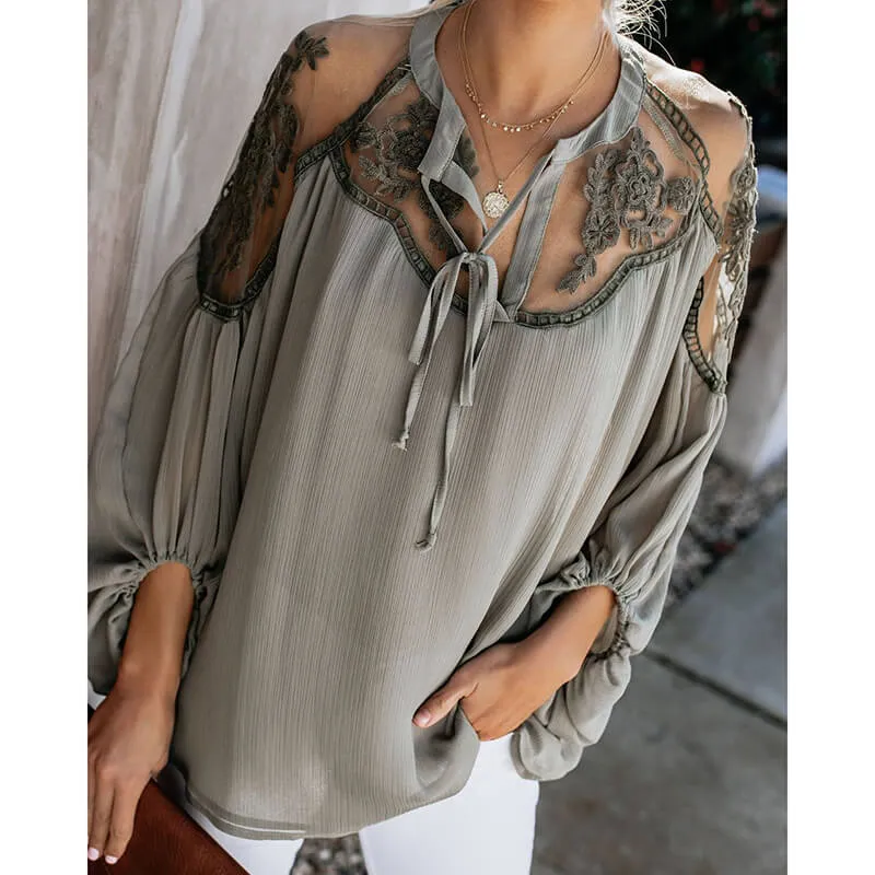 Lace Perspective Blouse