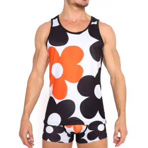 Large Graphic Floral Tank