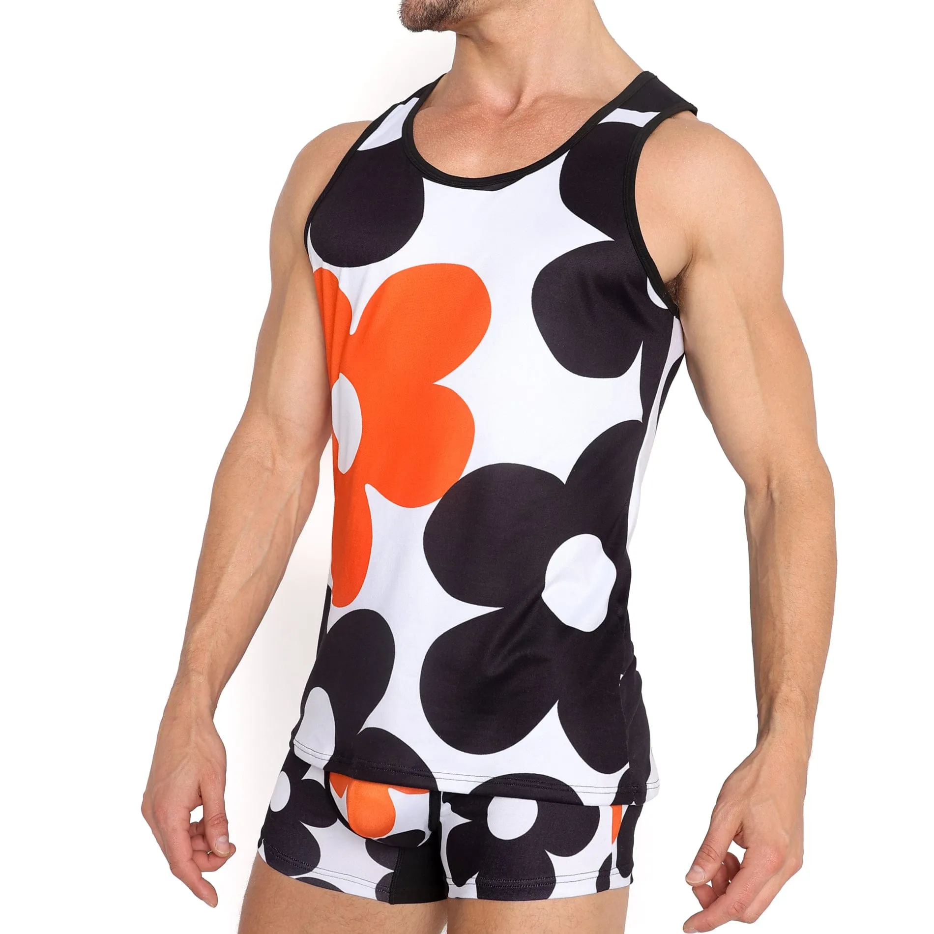 Large Graphic Floral Tank