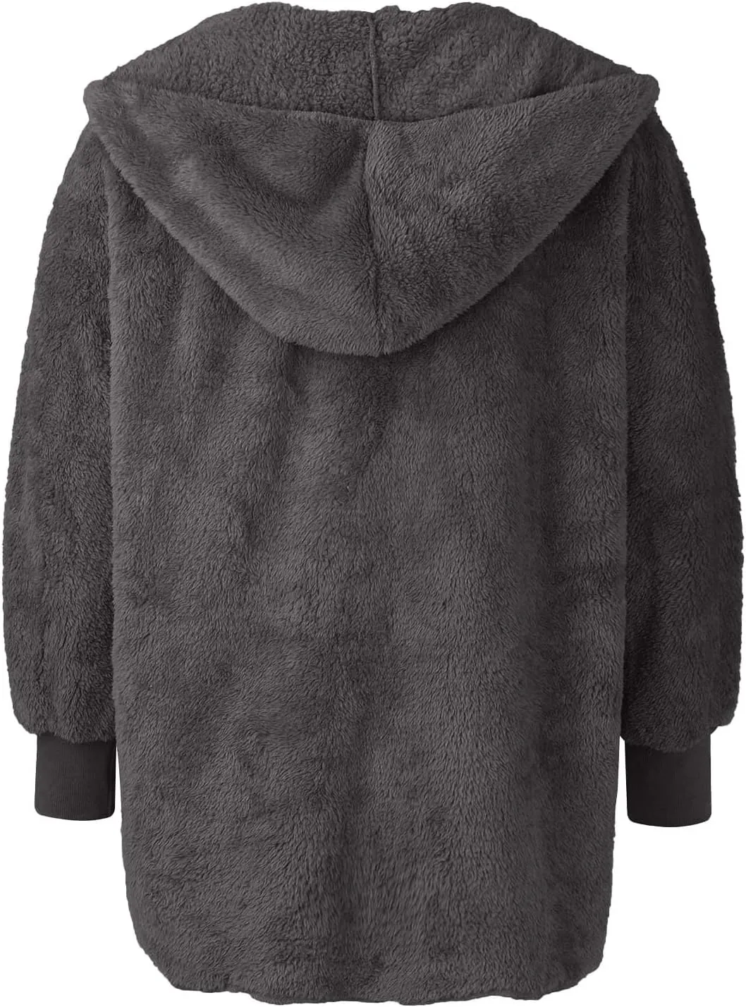 lcyhony Sherpa Fleece Jacket Women Oversized Trendy Lightweight Open Front Cardigans Soft Comfy Blanket Hoodie Winter Clothes