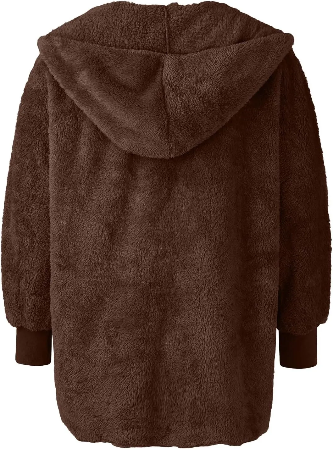 lcyhony Sherpa Fleece Jacket Women Oversized Trendy Lightweight Open Front Cardigans Soft Comfy Blanket Hoodie Winter Clothes