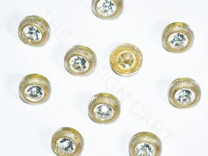 Light Yellow Designer Circular Acrylic Buttons
