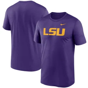 LSU Tigers Nike Legend Primary Logo Dri-Fit Performance T-Shirt - Purple