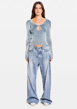 M TERI LS TOP BLUE
