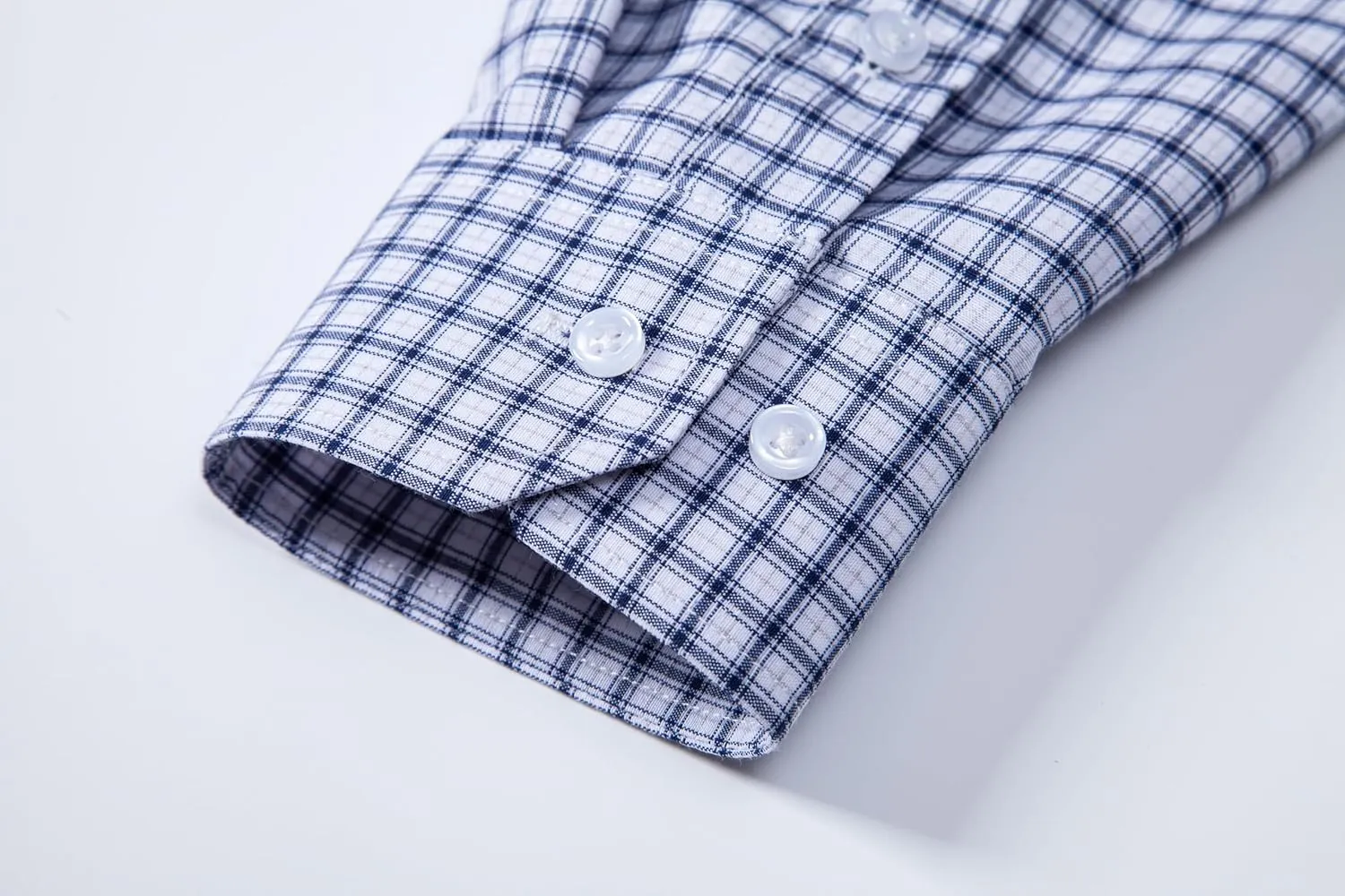 Manwan walk Men's Plaid Button Down Shirts Regular Fit Long Sleeve Casual Business Shirts
